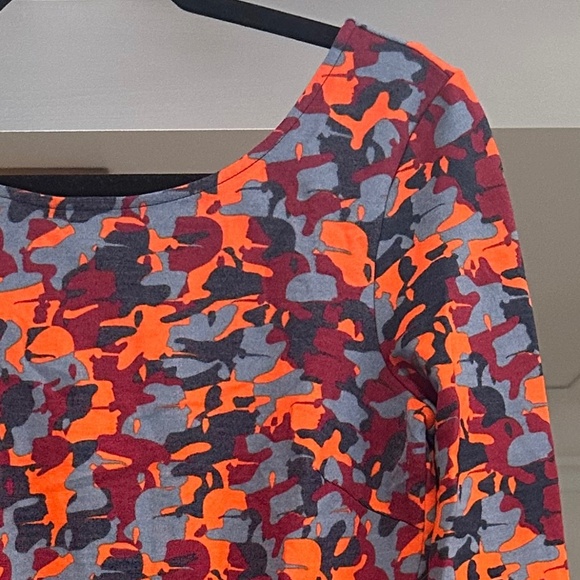 Karl by Karl Lagerfeld Long Sleeve V-neck Back Jersey Knit Dress - Size L - Picture 9 of 12